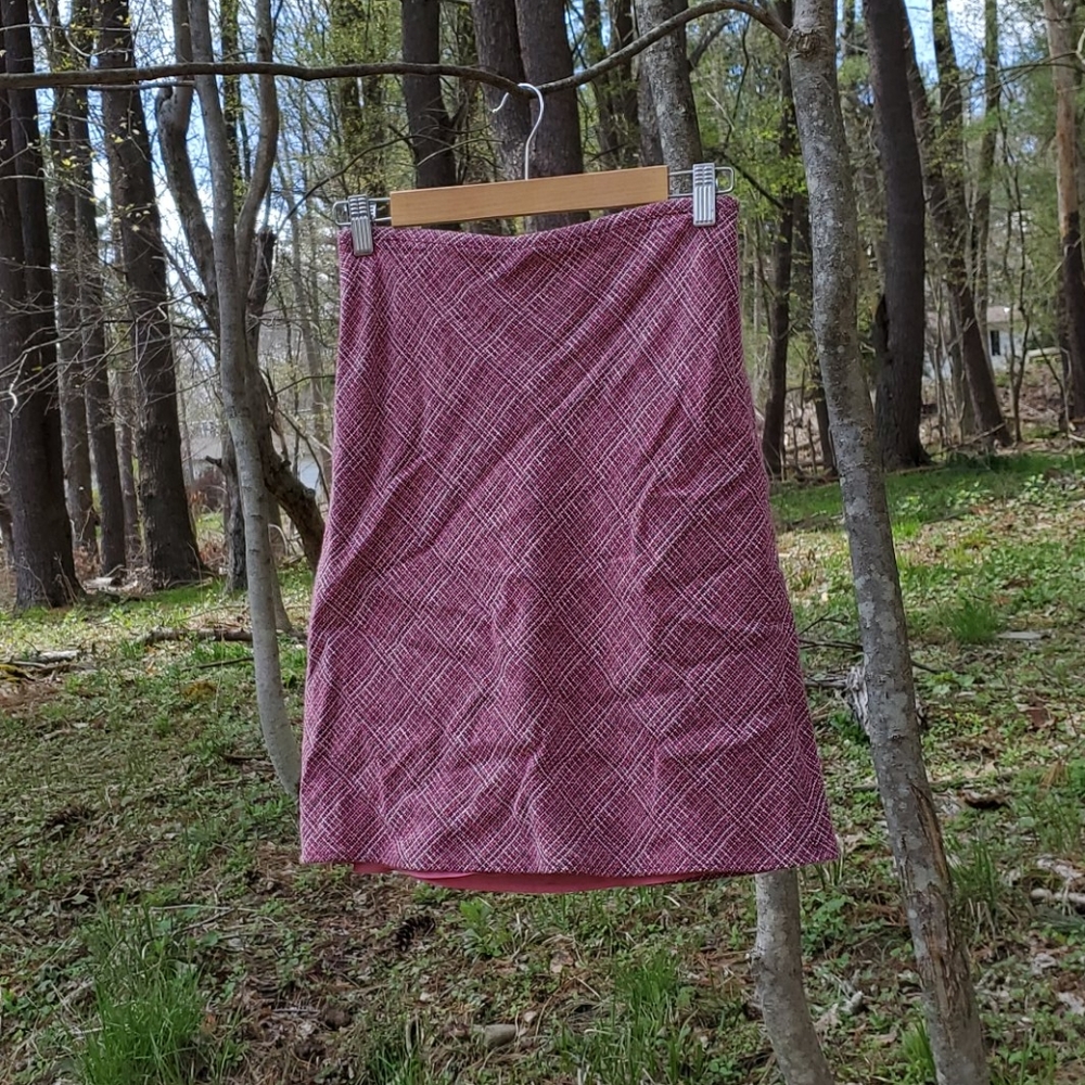 Pink tweed skirt
